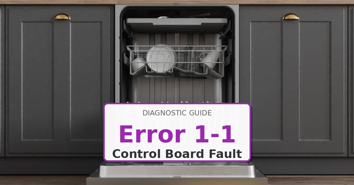 How to Fix Kenmore Dishwasher Error 1-1