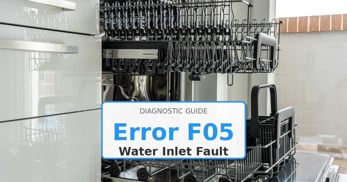 How to Fix Kenmore Dishwasher Error F05