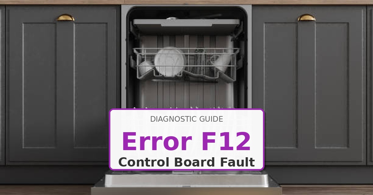 How to Fix Kenmore Dishwasher Error F12