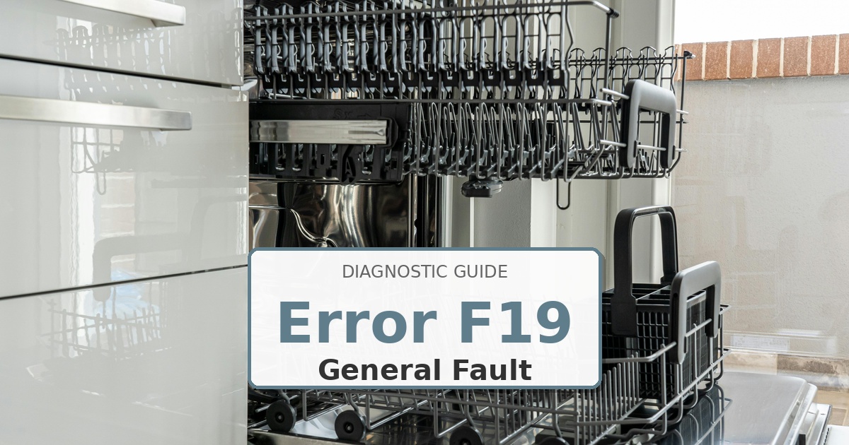 How to Fix Kenmore Dishwasher Error F19