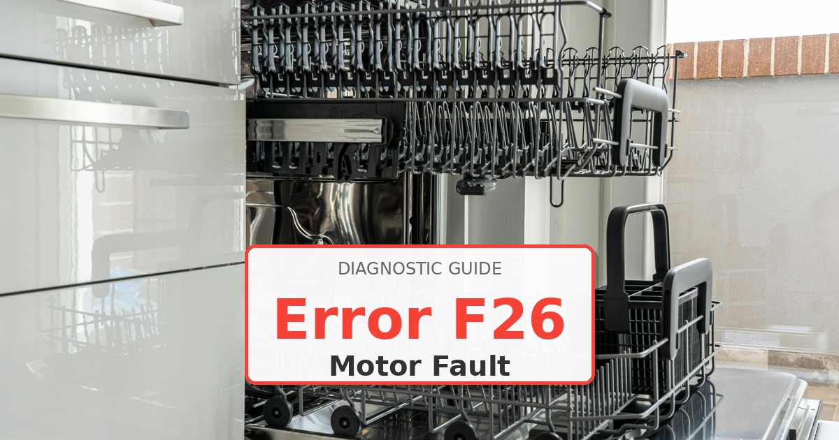 How to Fix Kenmore Dishwasher Error F26