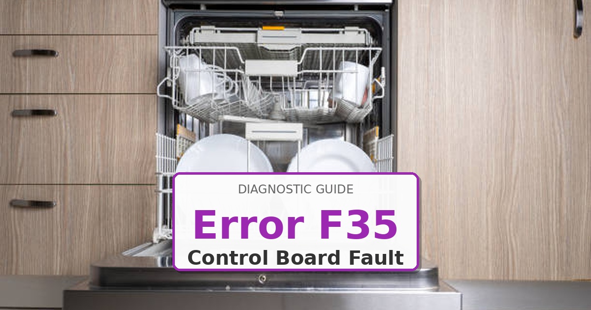 How to Fix Kenmore Dishwasher Error F35