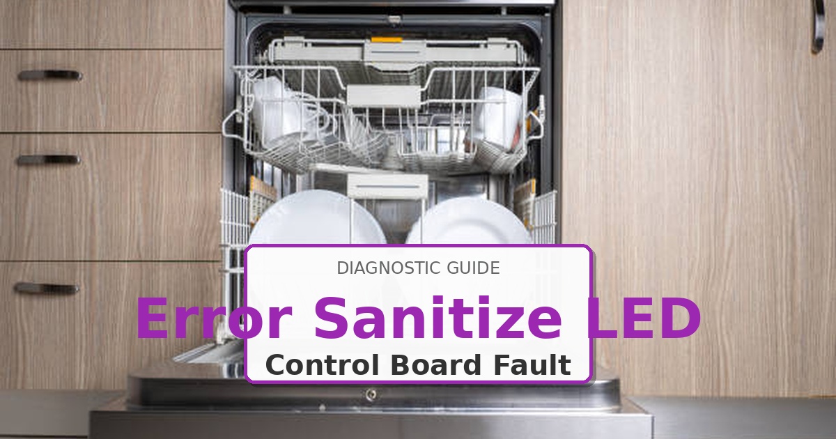 How to Fix Kenmore Dishwasher Error Sanitize LED