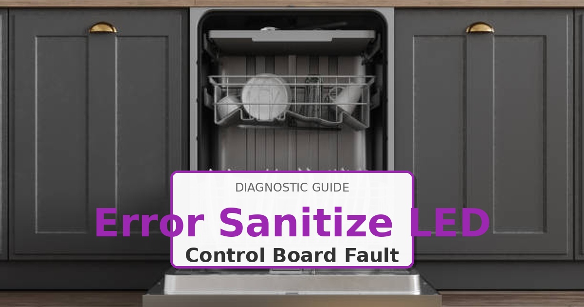 How to Fix Kenmore Dishwasher Error Sanitize LED