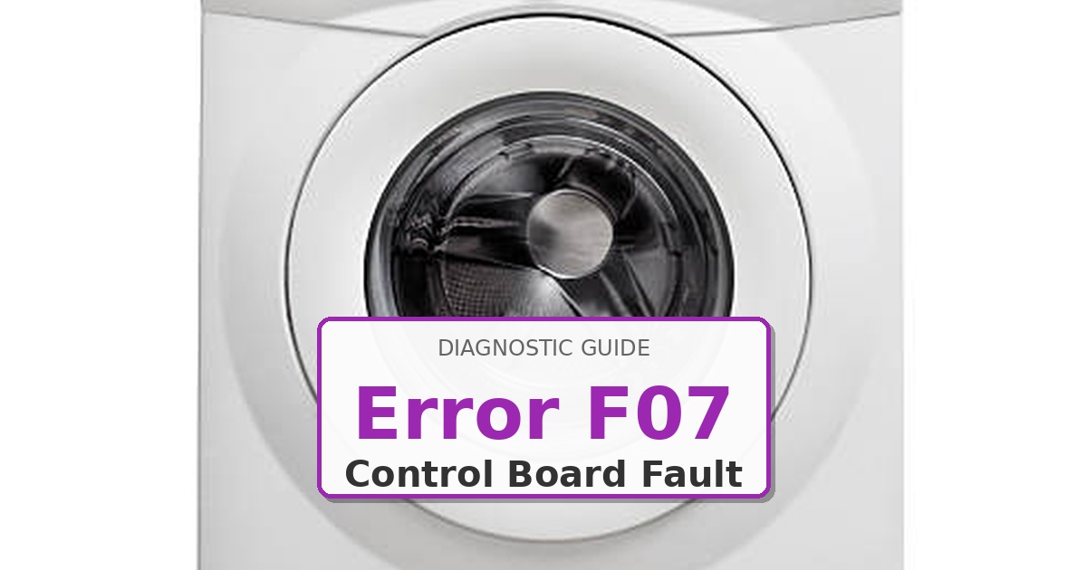 How to Fix Kenmore Dryer Error F07