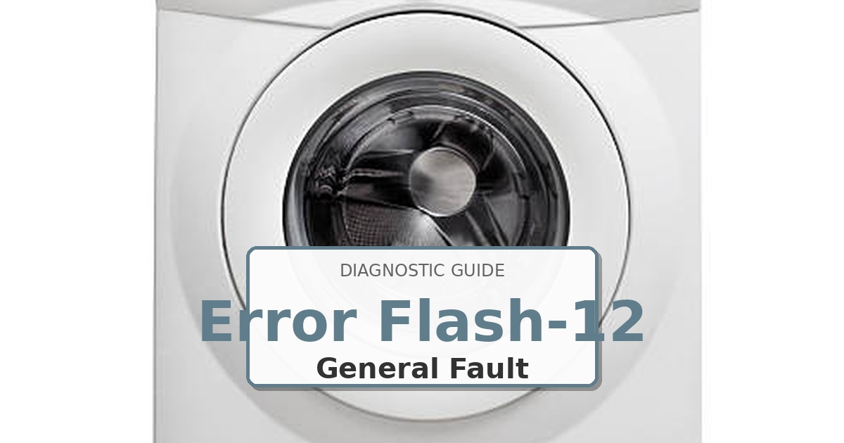 How to Fix Kenmore Dryer Error Flash-12