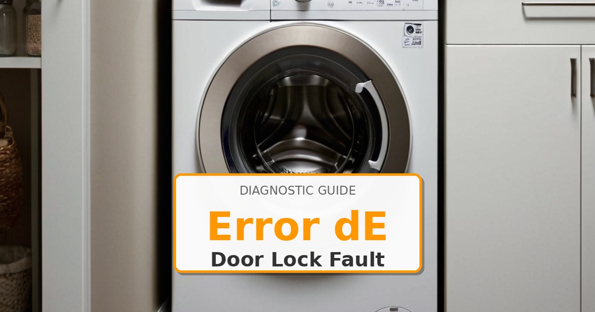 How to Fix Kenmore Washer Error dE