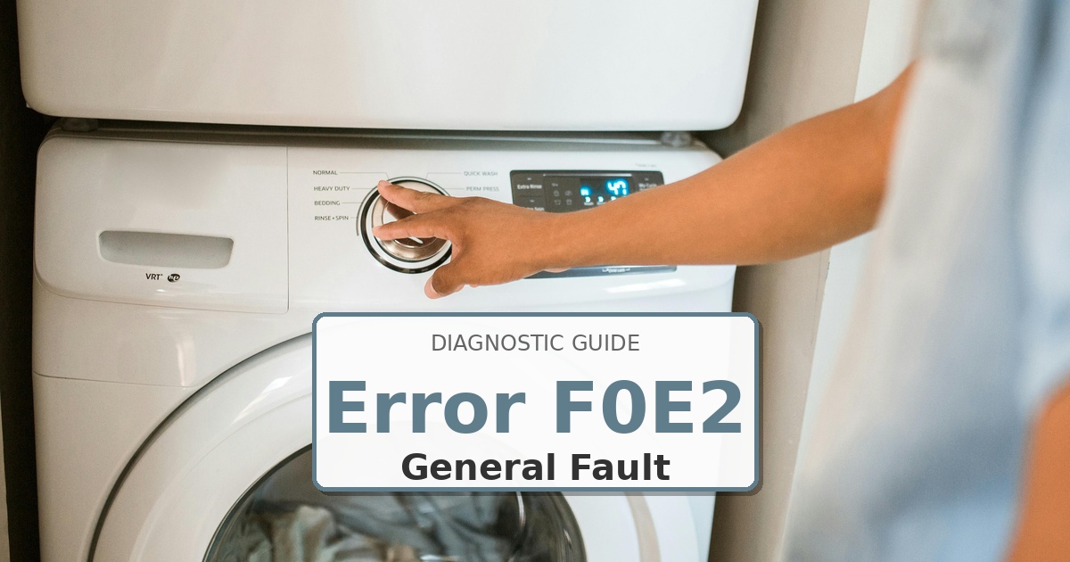 How to Fix Kenmore Washer Error F0E2