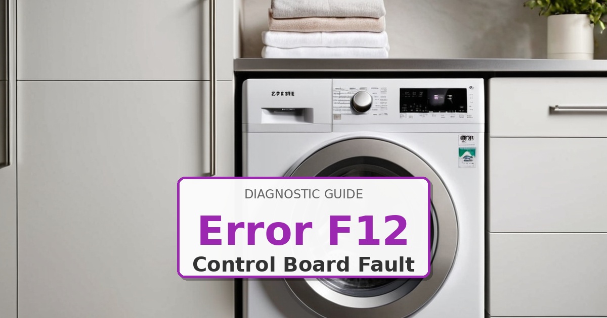 How to Fix Kenmore Washer Error F12