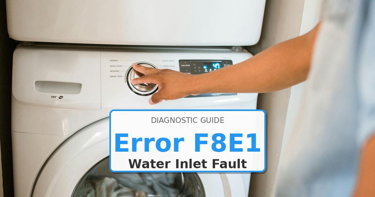 How to Fix Kenmore Washer Error F8E1