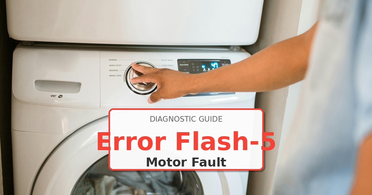 How to Fix Kenmore Washer Error Flash-5