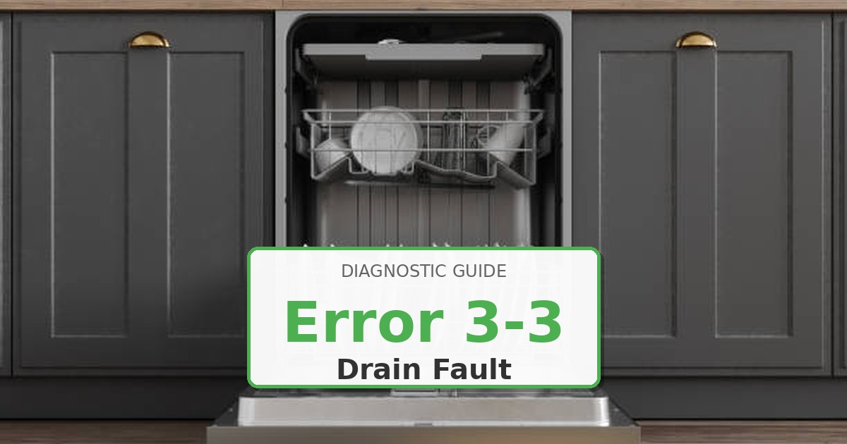 How to Fix Maytag Dishwasher Error 3-3