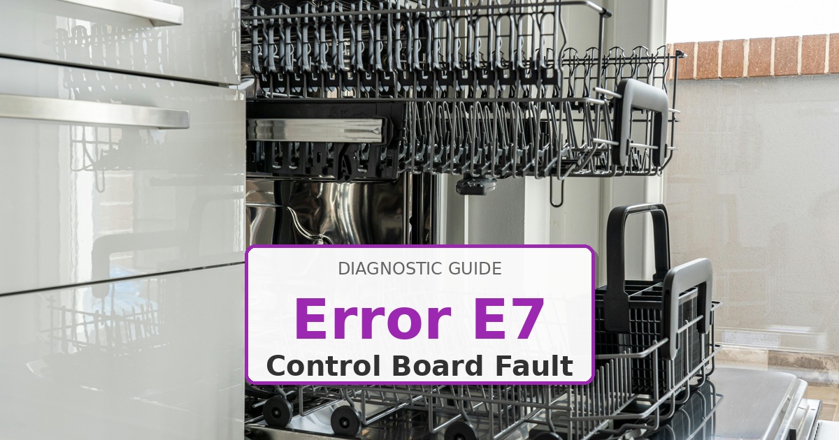 How to Fix Maytag Dishwasher Error E7