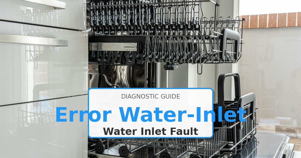 How to Fix Maytag Dishwasher Error Water-Inlet