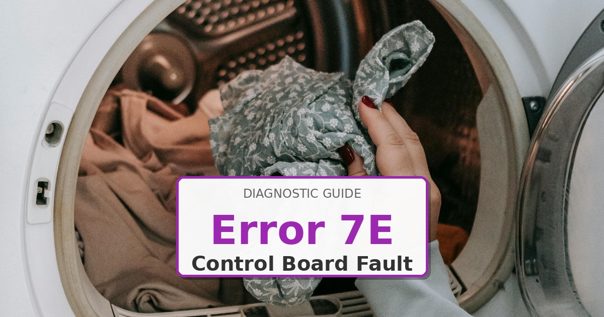 How to Fix Maytag Dryer Error 7E
