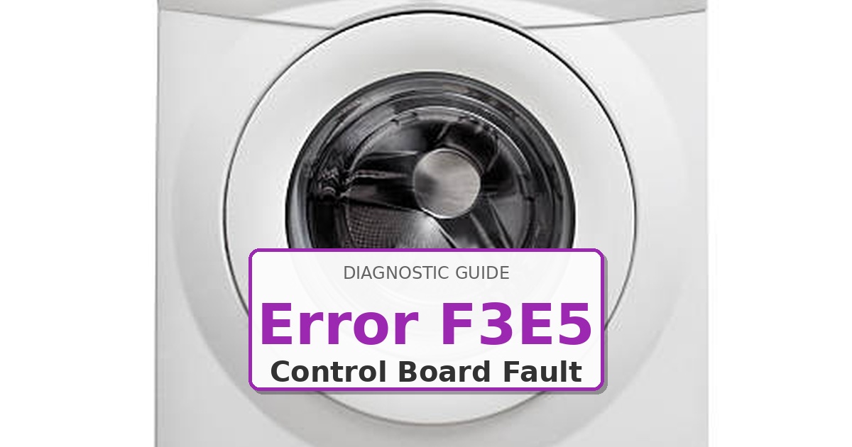 How to Fix Maytag Dryer Error F3E5