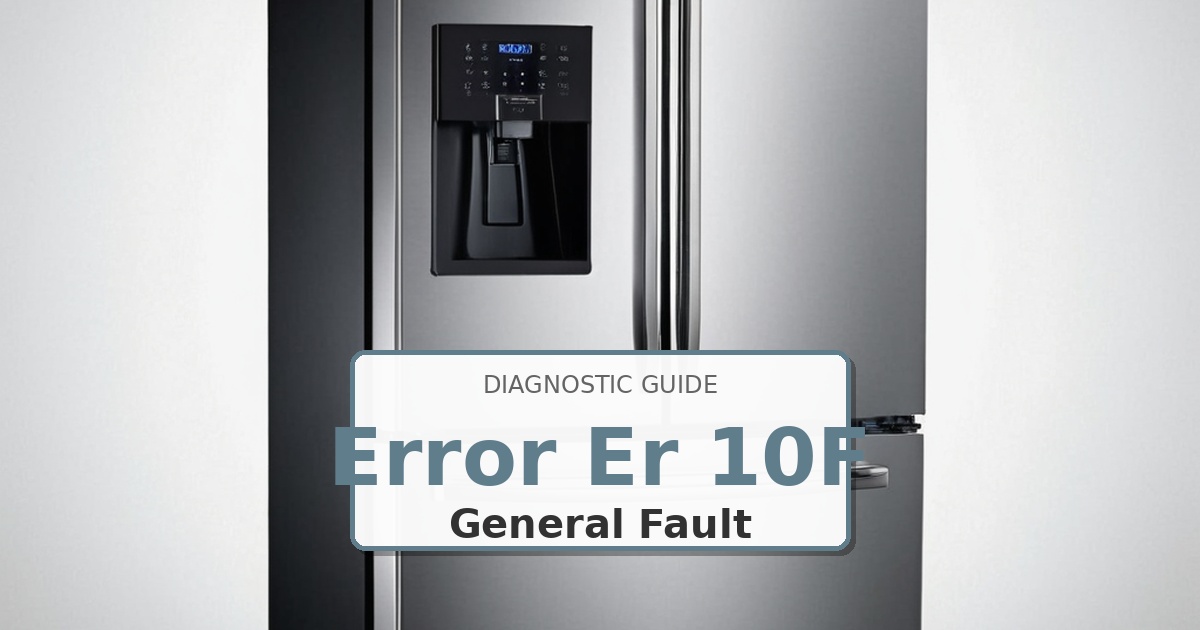 How to Fix Whirlpool Refrigerator Error Er 10F