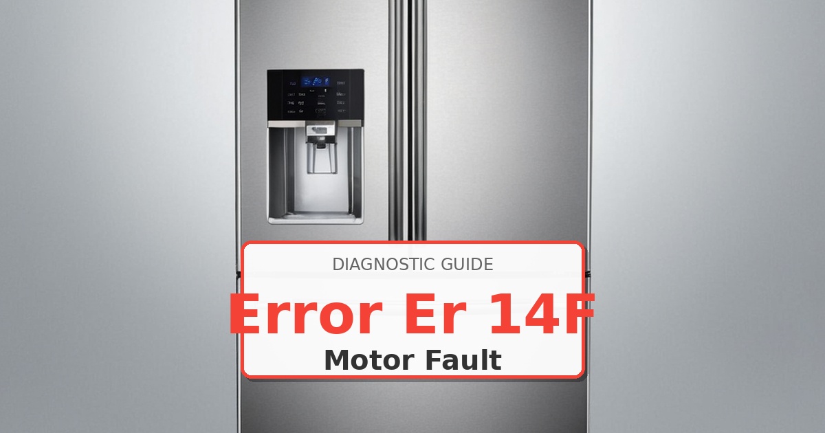 How to Fix Whirlpool Refrigerator Error Er 14F