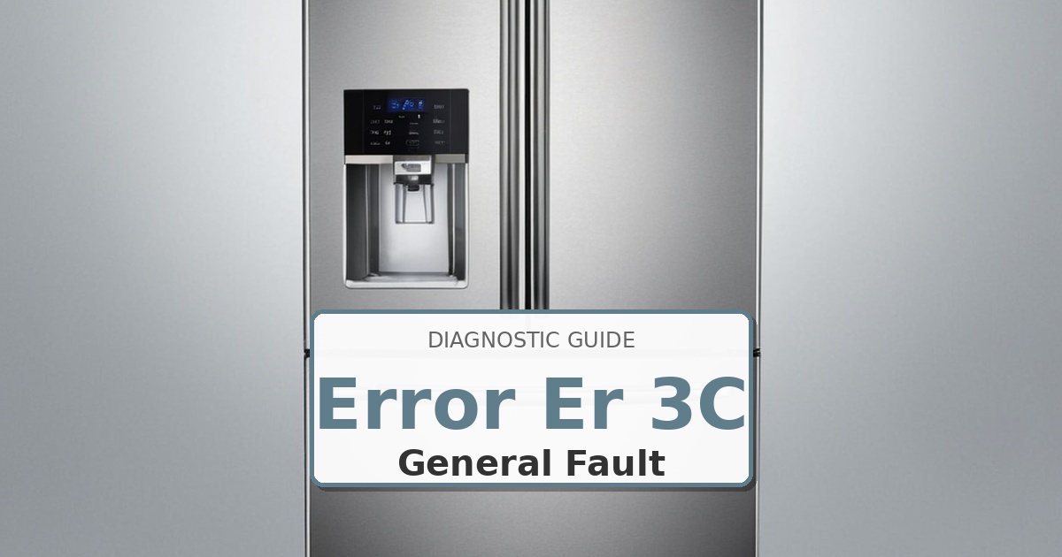 How to Fix Whirlpool Refrigerator Error Er 3C