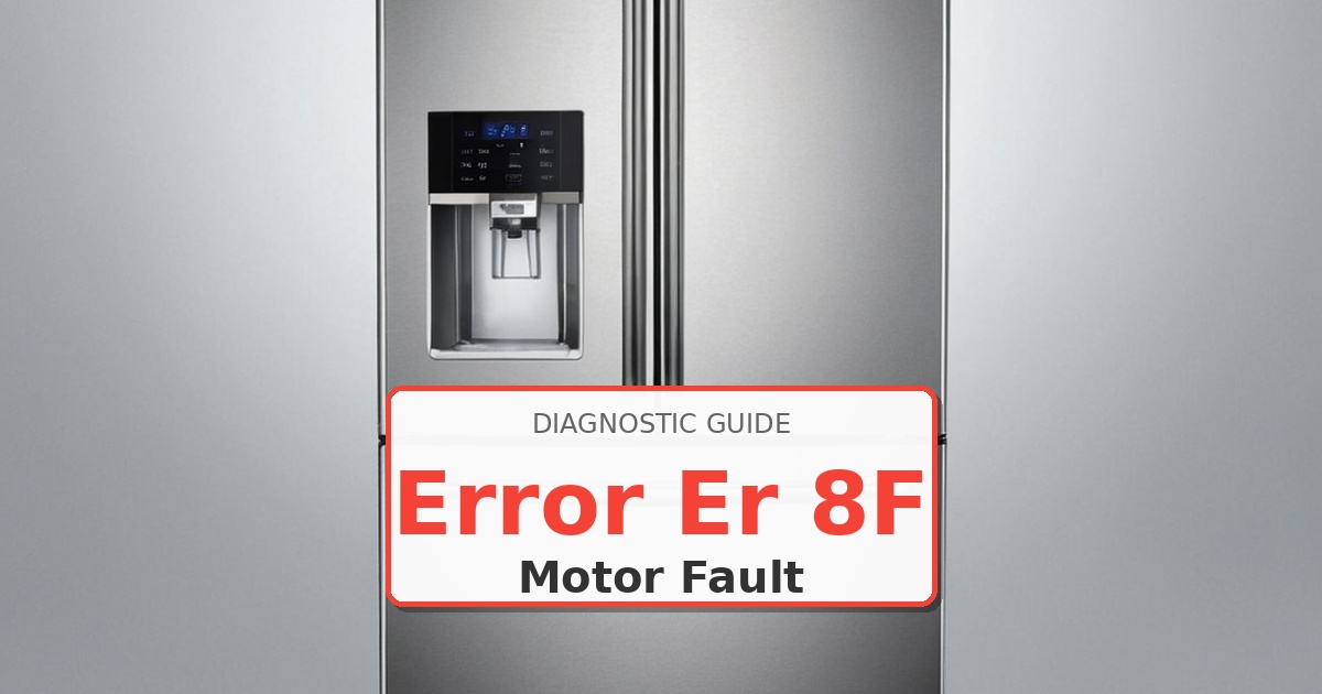 How to Fix Whirlpool Refrigerator Error Er 8F
