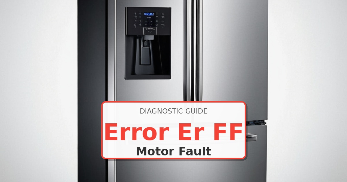 How to Fix Whirlpool Refrigerator Error Er FF