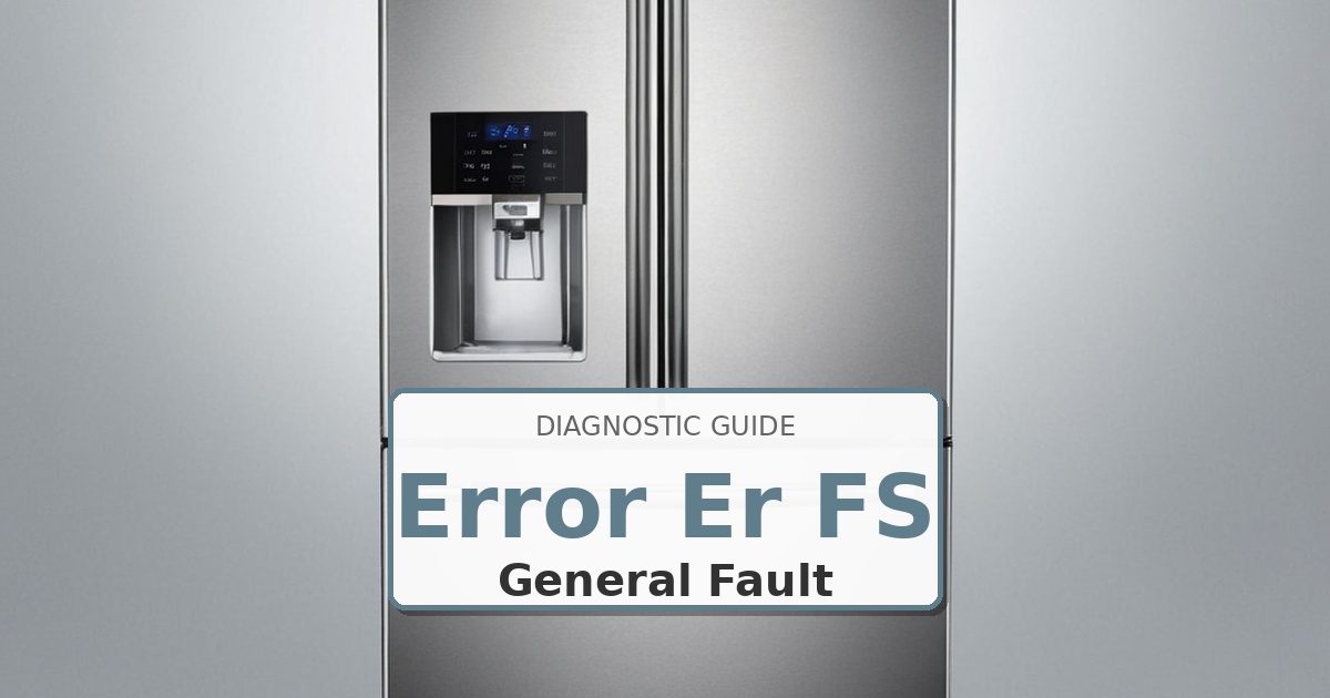 How to Fix Whirlpool Refrigerator Error Er FS