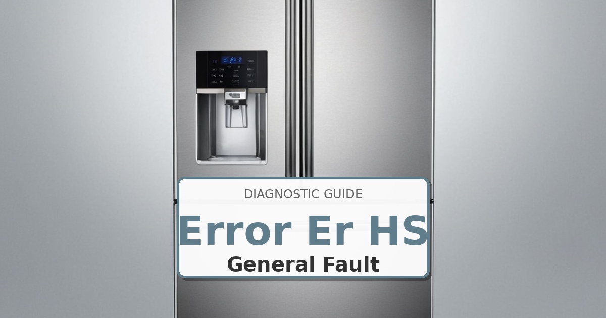 How to Fix Whirlpool Refrigerator Error Er HS