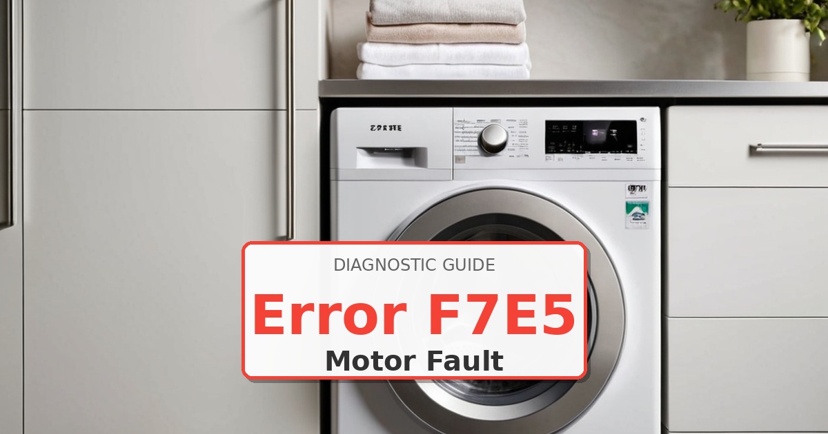How to Fix Whirlpool Washer Error F7E5