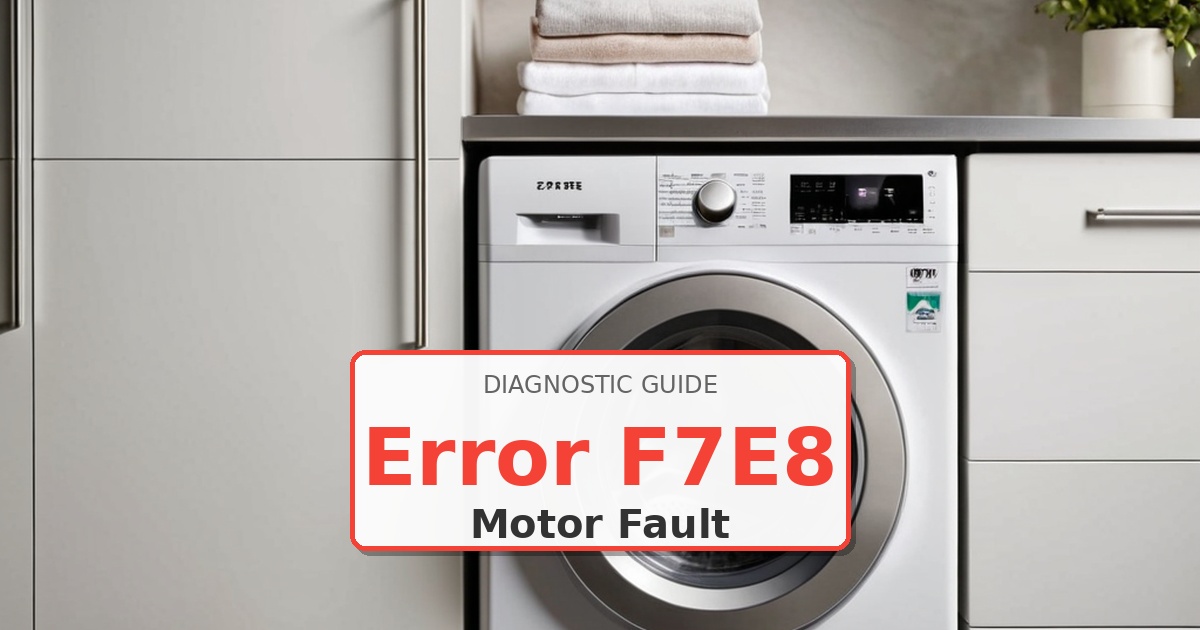 How to Fix Whirlpool Washer Error F7E8