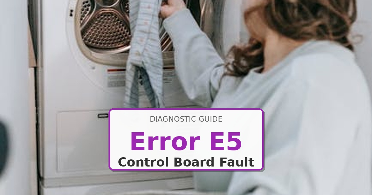How to Fix LG Dryer Error E5