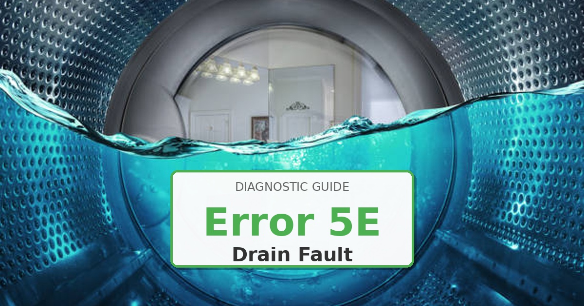 How to Fix LG Washer Error 5E