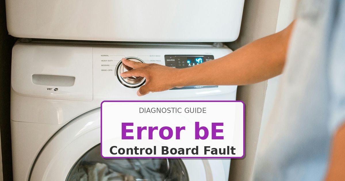 How to Fix LG Washer Error bE