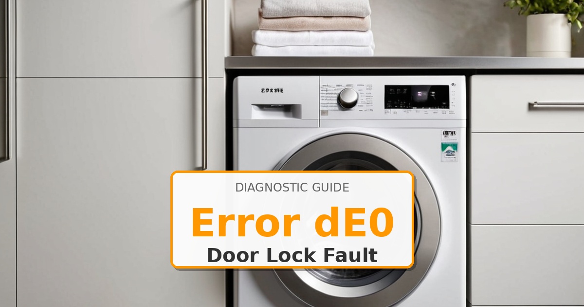How to Fix LG Washer Error dE0