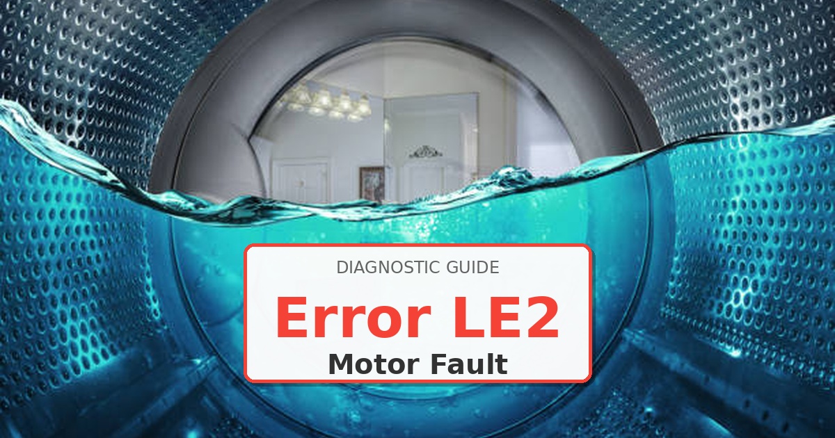 How to Fix LG Washer Error LE2
