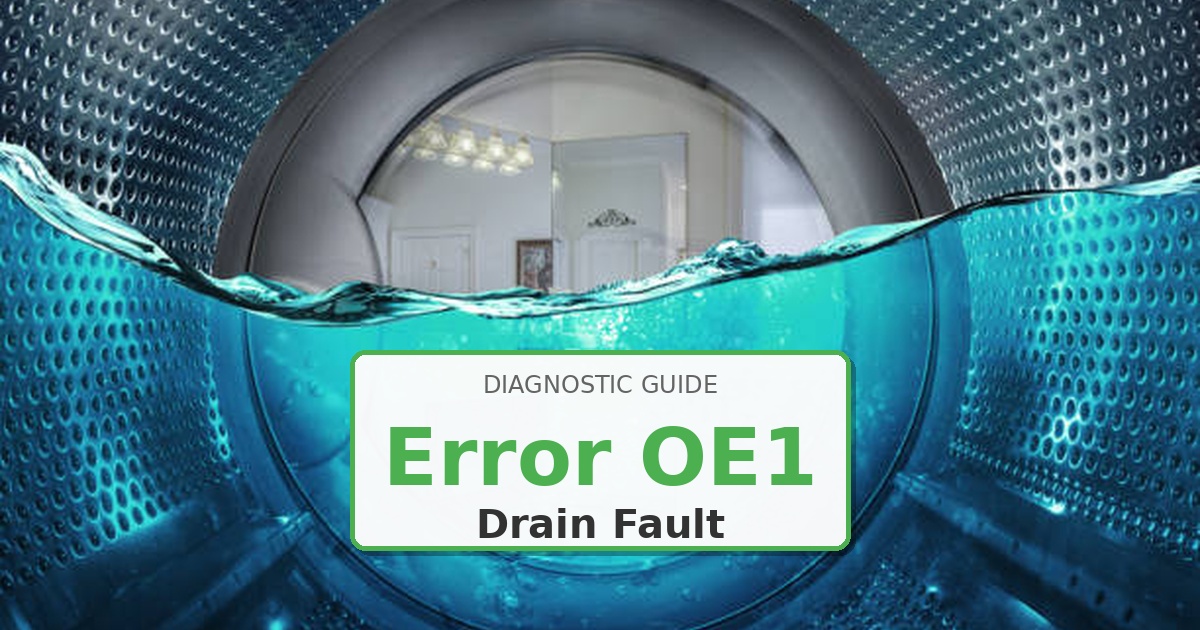 How to Fix LG Washer Error OE1