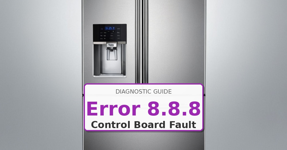 How to Fix Maytag Refrigerator Error 8.8.8