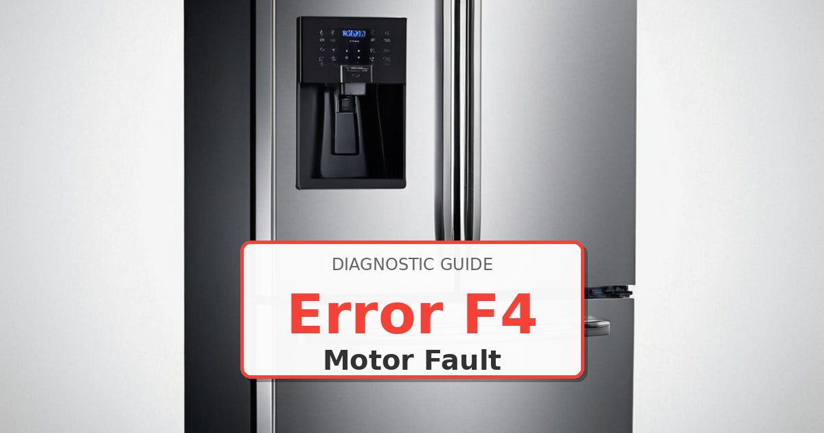 How to Fix Maytag Refrigerator Error F4