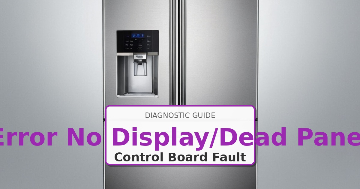 How to Fix Maytag Refrigerator Error No Display/Dead Panel