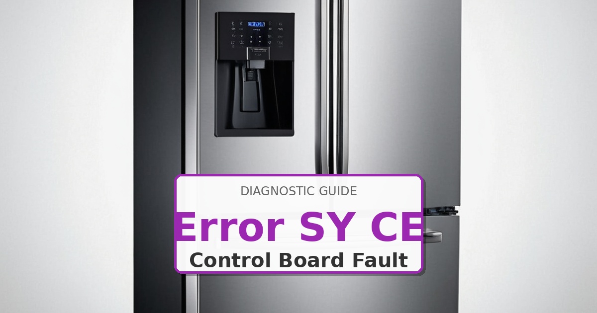 How to Fix Maytag Refrigerator Error SY CE