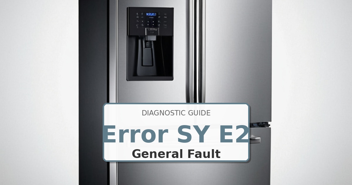 How to Fix Maytag Refrigerator Error SY E2