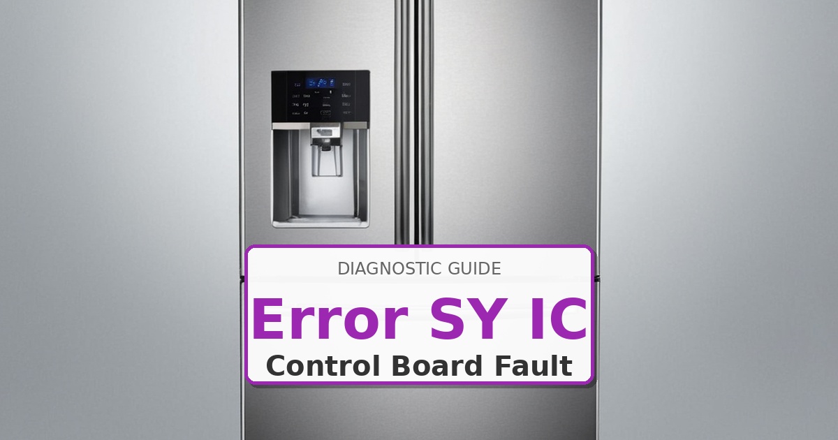 How to Fix Maytag Refrigerator Error SY IC