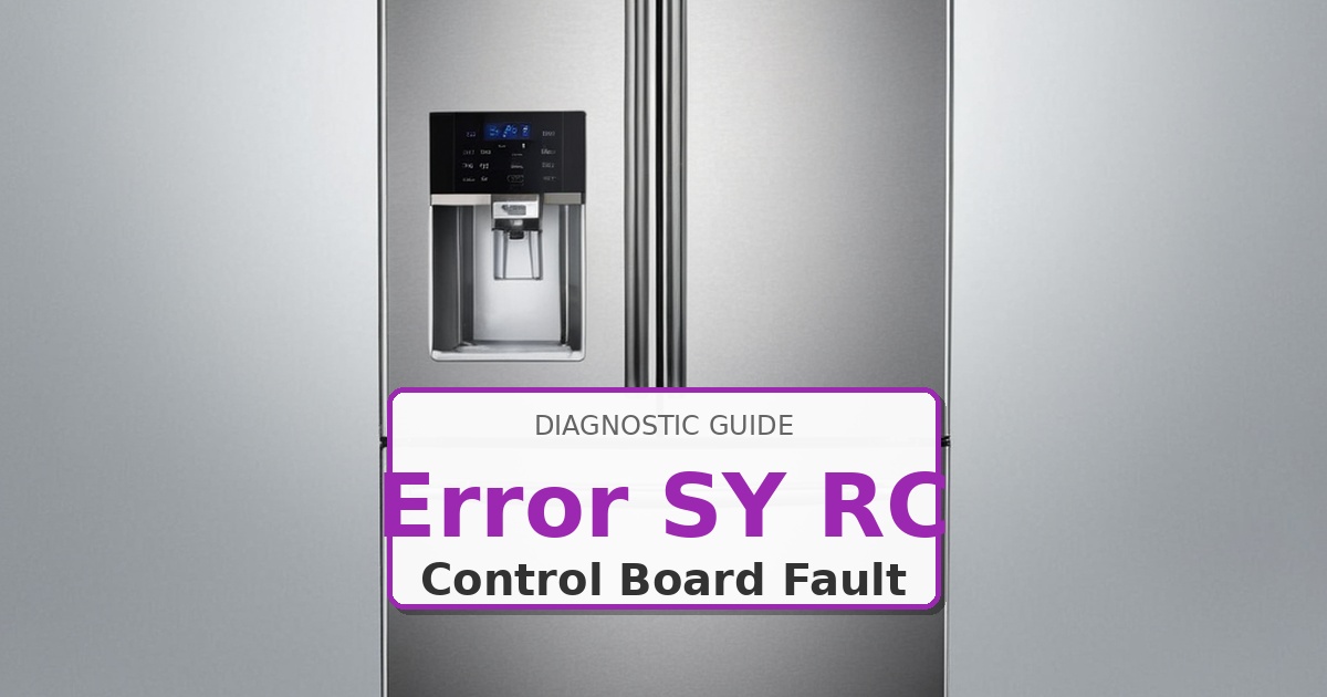 How to Fix Maytag Refrigerator Error SY RC