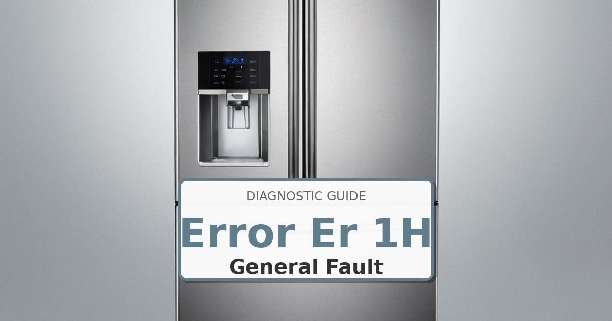 How to Fix Kenmore Refrigerator Error Er 1H