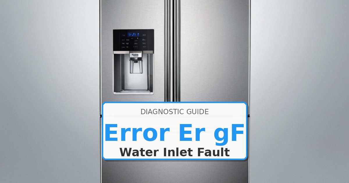 How to Fix Kenmore Refrigerator Error Er gF