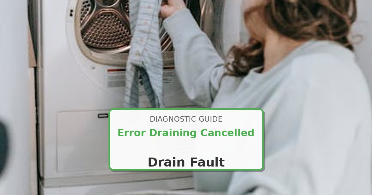 How to Fix GE Dryer Error Draining Cancelled