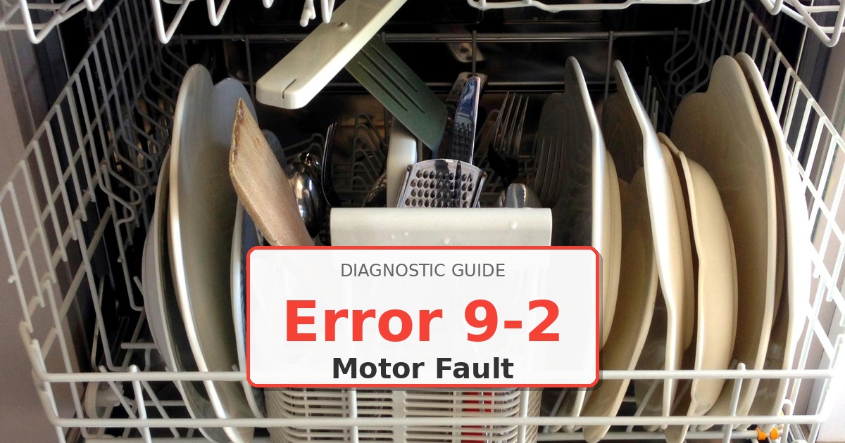 How to Fix Kenmore Dishwasher Error 9-2