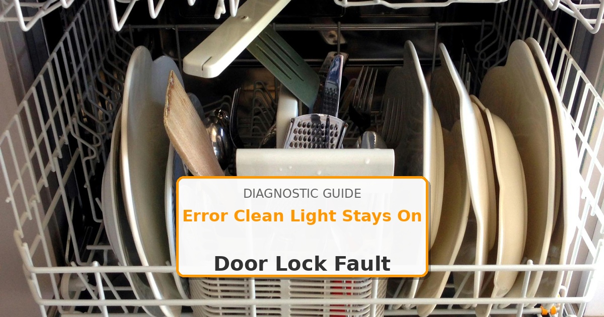 How to Fix Kenmore Dishwasher Error Clean Light Stays On