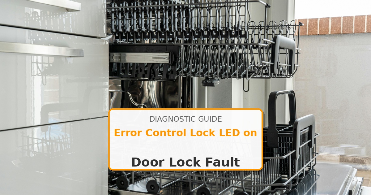 How to Fix Kenmore Dishwasher Error Control Lock LED on