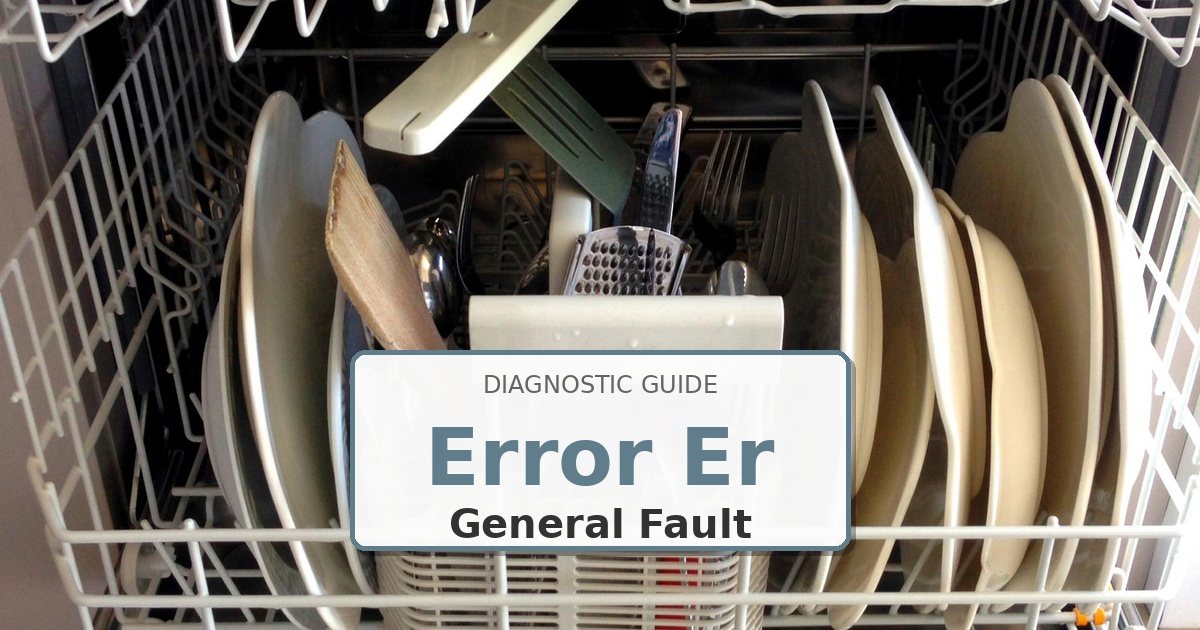 How to Fix Kenmore Dishwasher Error Er