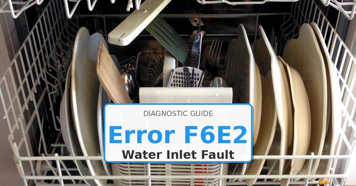 How to Fix Kenmore Dishwasher Error F6E2